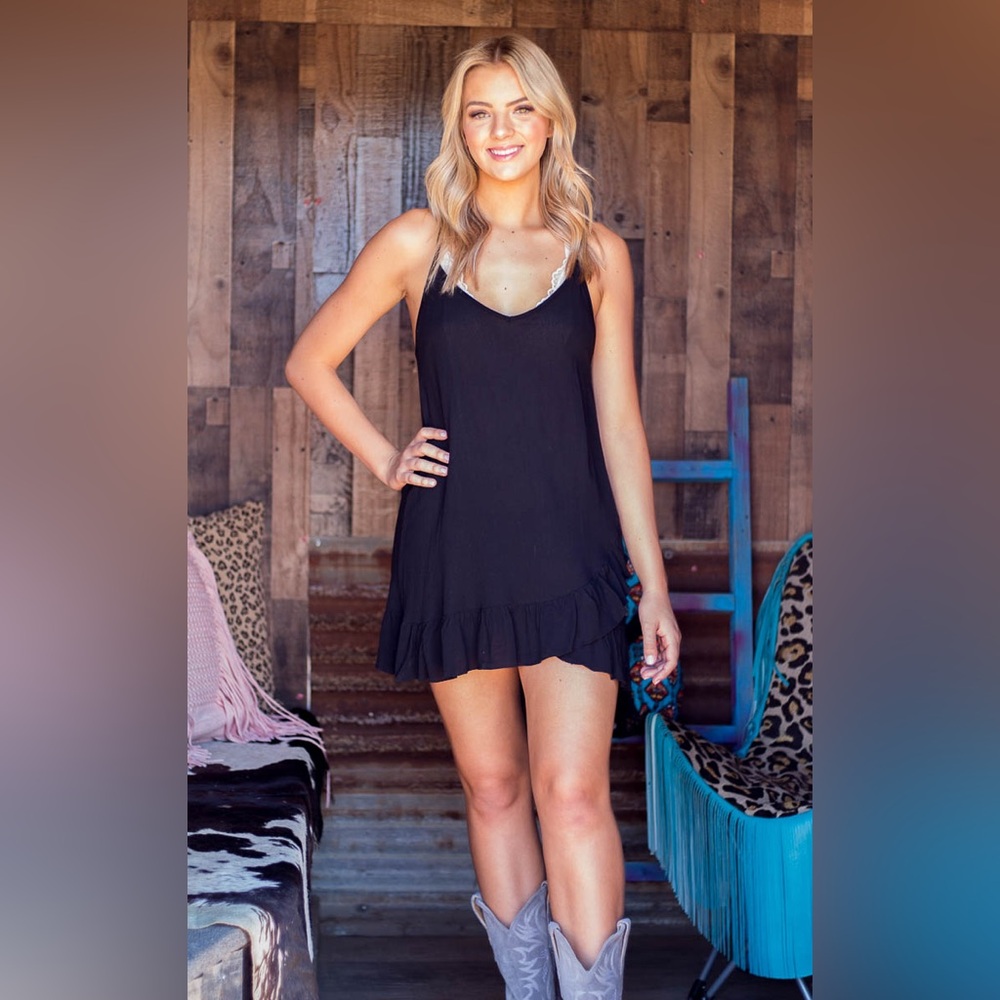 Women's Black Swim Cover-Up